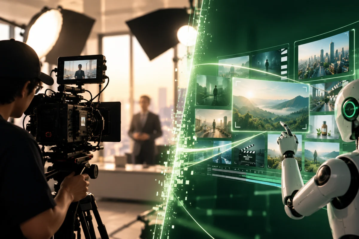 Cover image for Should Your Corporate Video Be Shot by a Human or Made with AI?